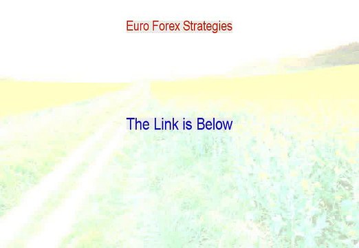 Euro Forex Strategies Free PDF [Euro Forex Strategieseuro forex strategy]