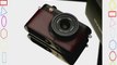 Gariz Genuine Leather XS-CHX1MB Camera Metal Half Case for Leica X1 X2 Brown