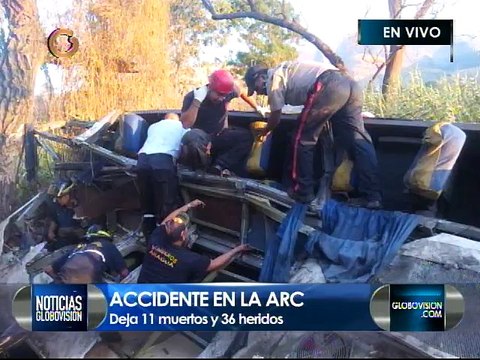 11 muertos y 36 heridos deja accidente de autobús en la ARC