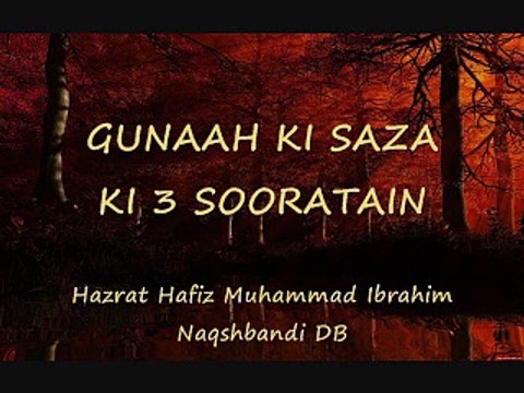 28. Gunaah Ki Saza Ki 3 Soortain/Islahi Bayan by hazrat hafiz muhammad ibrahim naqshbandi khalifa majaz of peer hafiz zulfiqar naqshbandi db