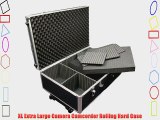 XL Extra Large Camera Camcorder Rolling Hard Case
