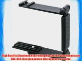 High Quality Aluminum Mini Folding Bracket For Sony Handycam HDR-HC9 (Accommodates Microphones