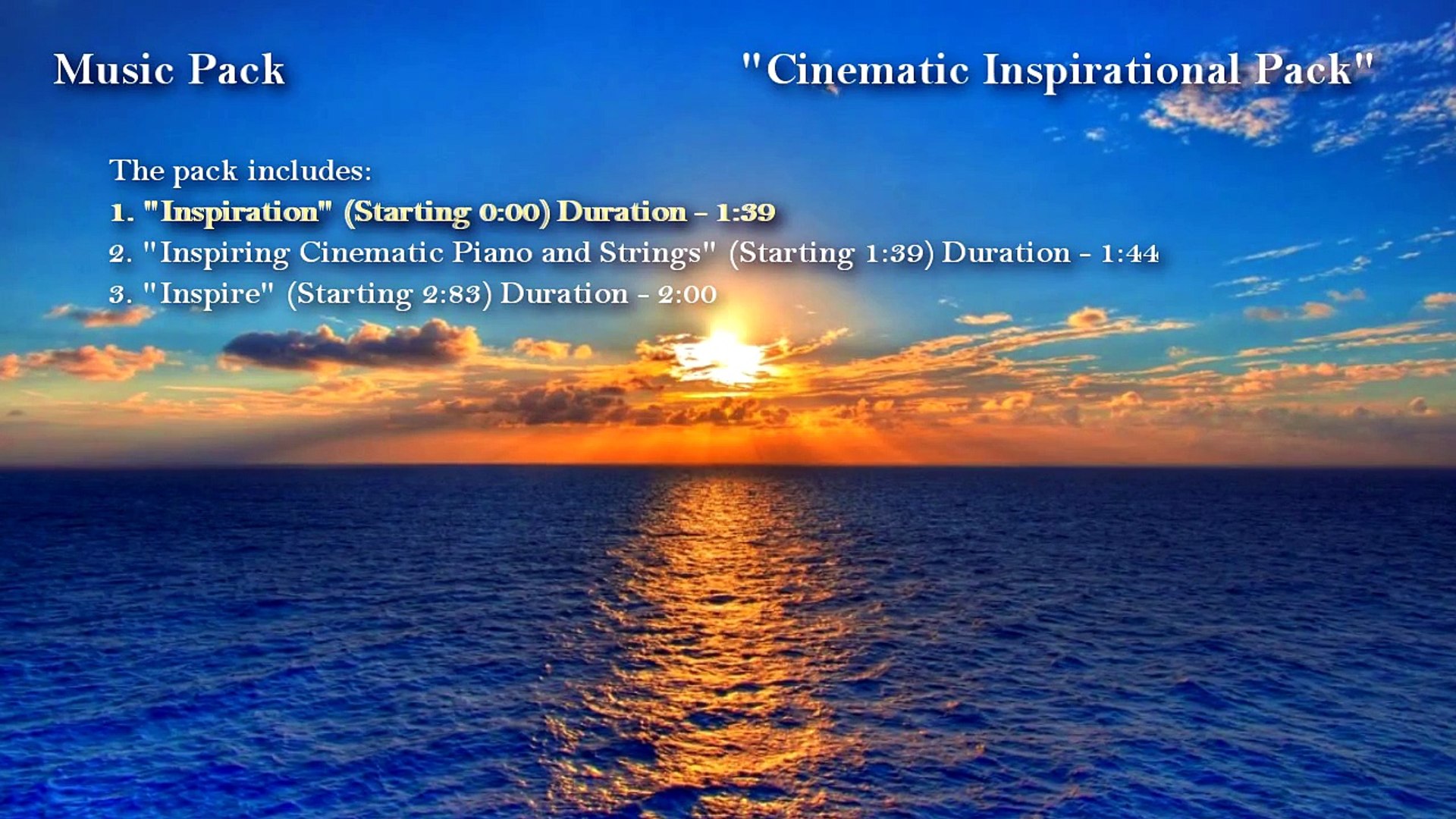 ⁣Inspiring Music Tracks - Cinematic Music | Background Music | Royalty Free Music - Discount 50%