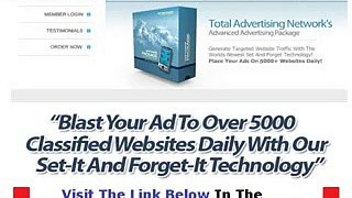 Don't Buy Total Advertising Network Total Advertising Network Review Bonus + Discount