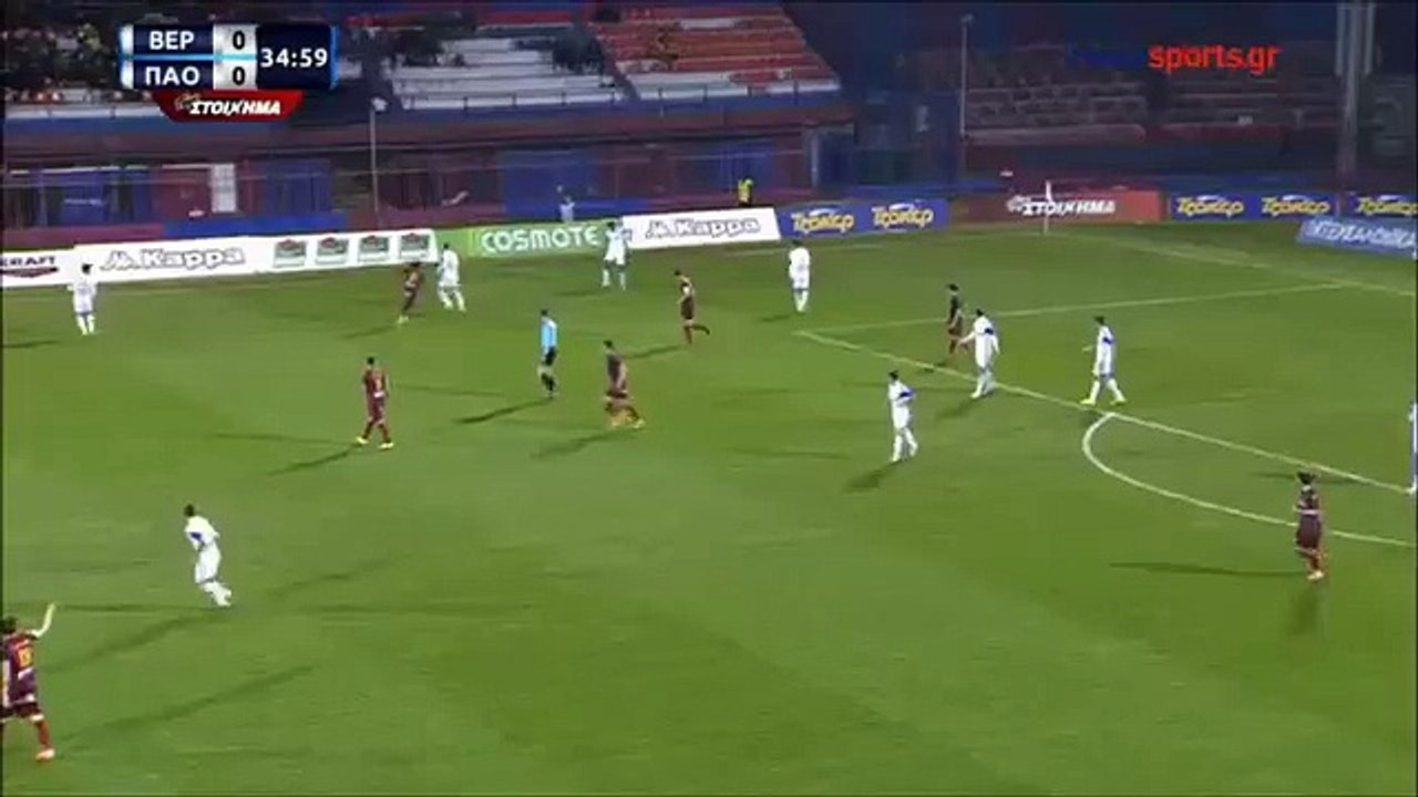 Veria 1 vs 0 Panathinaikos ~ Greece League ~ 22.03.2015 ~ All Goals & Highlights