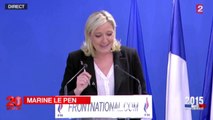 Départementales : Marine Le Pen demande la démission de Manuel Valls