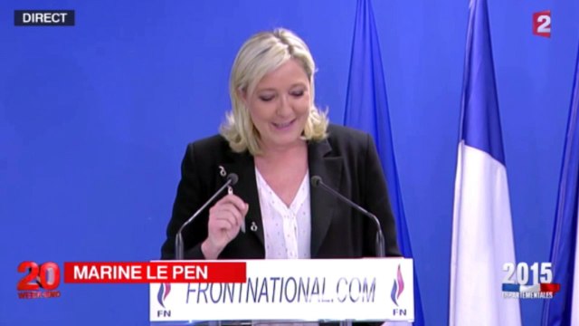 Départementales : Marine Le Pen demande la démission de Manuel Valls