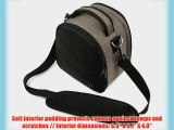 Stylish Elegant Laurel Steel Grey Handbag Camera Bag with Adjustable Shoulder Strap for Canon