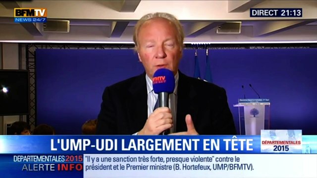 Départementales : Nous n'apporterons pas nos suffrages à la majorité socialiste , B. Hortefeux