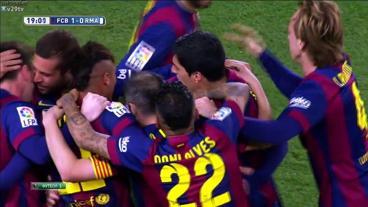 El Clasico. J.Mathieu goal (FC Barcelona 1-0 Real Madrid) HD