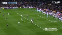 العارضة تحرم رونالدو من هدف أمام برشلونة