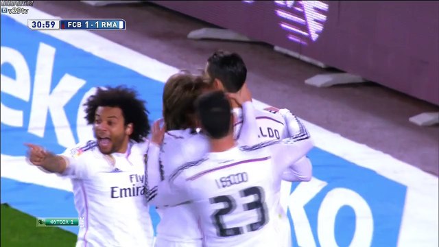 El Clasico. C.Ronaldo goal (FC Barcelona 1-1 Real Madrid) HD