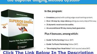 Superior Singing Method Steps +++ 50% OFF +++ Discount Link