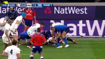 England rugby player Courtney Lawes' MASSIVE hit on Jules Plisson