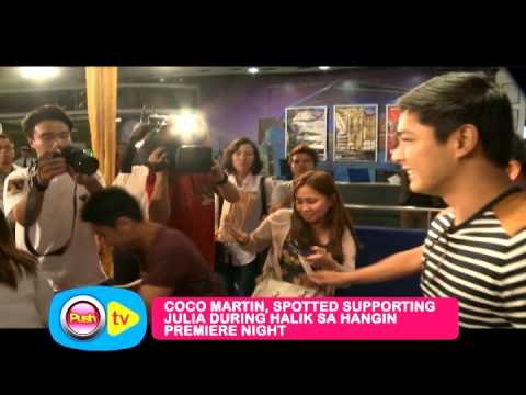 Julia Montes nagulat sa presence ni Coco Martin sa premiere ng Halik Sa Hangin