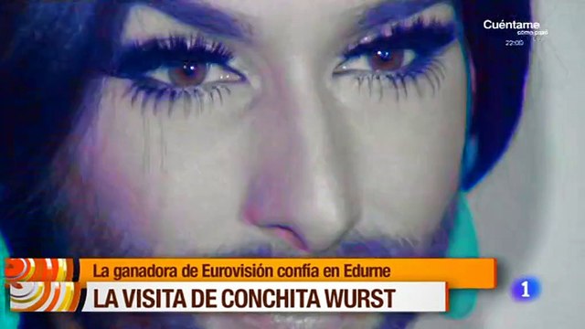 Conchita Wurst: Me encanta la canción de Edurne (19.03.2015, La mañana, RTVE)