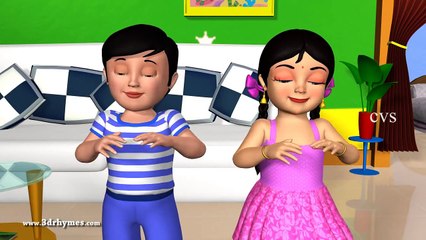 Learn Body Parts Song - 3D Animation English Nursery rhyme for children