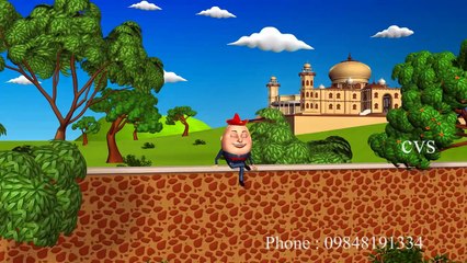 Humpty Dumpty - 3D Animation English Nursery Rhyme songs For Children with Lyrics