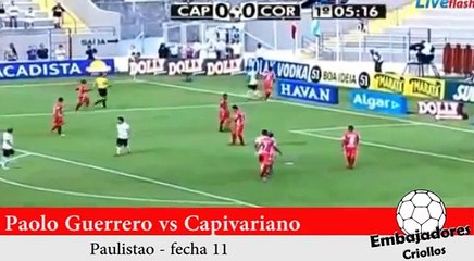 Paolo Guerrero hace doblete y Corinthians gana al Capivariano