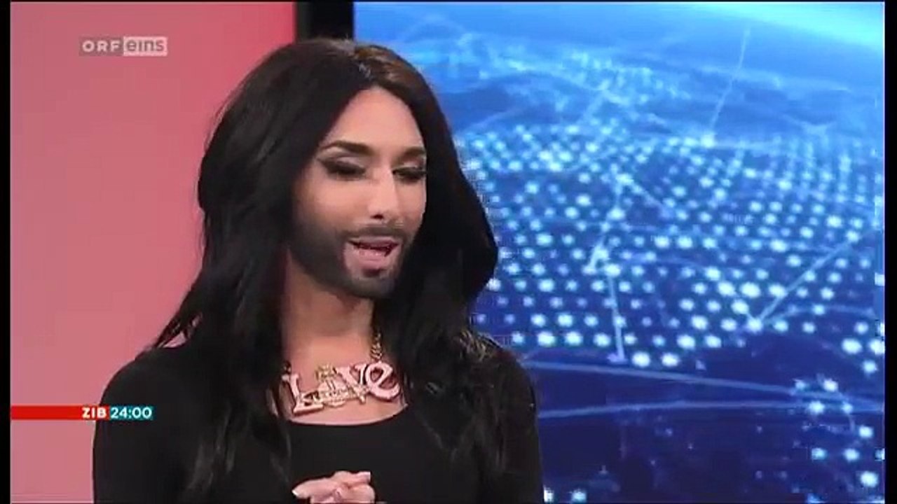 Conchita Wurst in ZIB24, 18.03.14