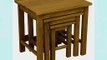 OAKLAND - CHUNKY OAK NEST OF 3 TABLES / SIDE TABLES / END TABLES
