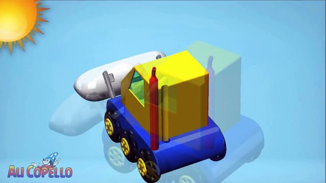 Мультфильм конструктор 3D - Конструктор собираем минипогрузчик - Бульбозер - Мультики про машинки