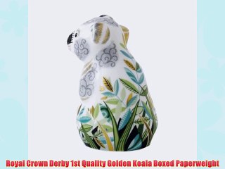 Royal Crown Derby 1st Quality Golden Koala Boxed Paperweight