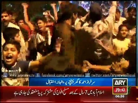 Sarfraz lauded as Pakistan cricketers return home