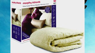 Morphy Richards 75287 Fleece Washable Heated Mattress Cover Dual Controls - Double