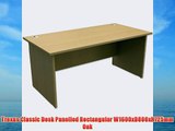 Trexus Classic Desk Panelled Rectangular W1600xD800xH725mm Oak