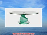 Glass Spiral Coffee Table Clear
