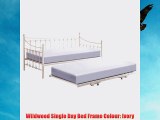 Wildwood Single Day Bed Frame Colour: Ivory