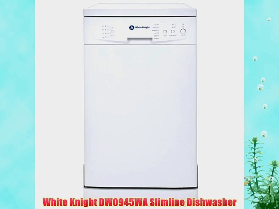 White Knight DW0945WA Slimline Dishwasher