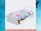 Pine Mission Single Storage Bed Frame Finish: White