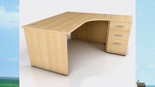Corner Desk with Panel Legs Orientation: Right