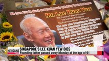 Singapore's founding father Lee Kuan Yew dies at age 91