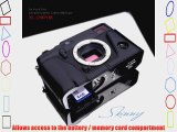 Gariz Genuine Leather XS-CHXP1BK Camera Metal Half Case for Fuji Fujifilm X-Pro1 XPro1 Black
