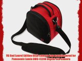 VG Red Laurel DSLR Camera Carrying Bag with Removable Shoulder Strap for Panasonic Lumix DMC-FZ200