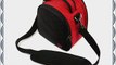 Stylish Elegant Laurel Red Handbag Camera Bag with Adjustable Shoulder Strap for Nikon Coolpix