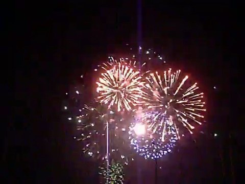 Fire work at Minar-e-Pakistan Lahore 23 March 2015