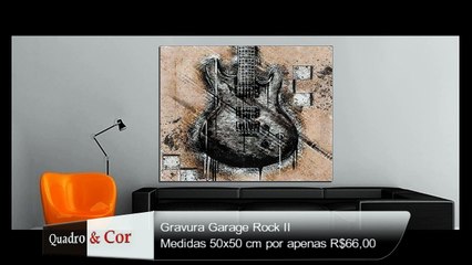QuadroeCor | Gravura Garage Rock II