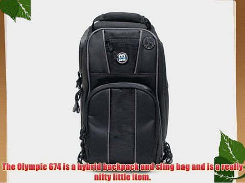 M-ROCK OLYMPIC 674 BAKPK/SLING BK/BK/GY - Black/Black/Grey