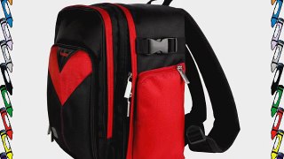 Canon PowerShot SX170 IS Red Sparta Collection SLR Camera Backpack