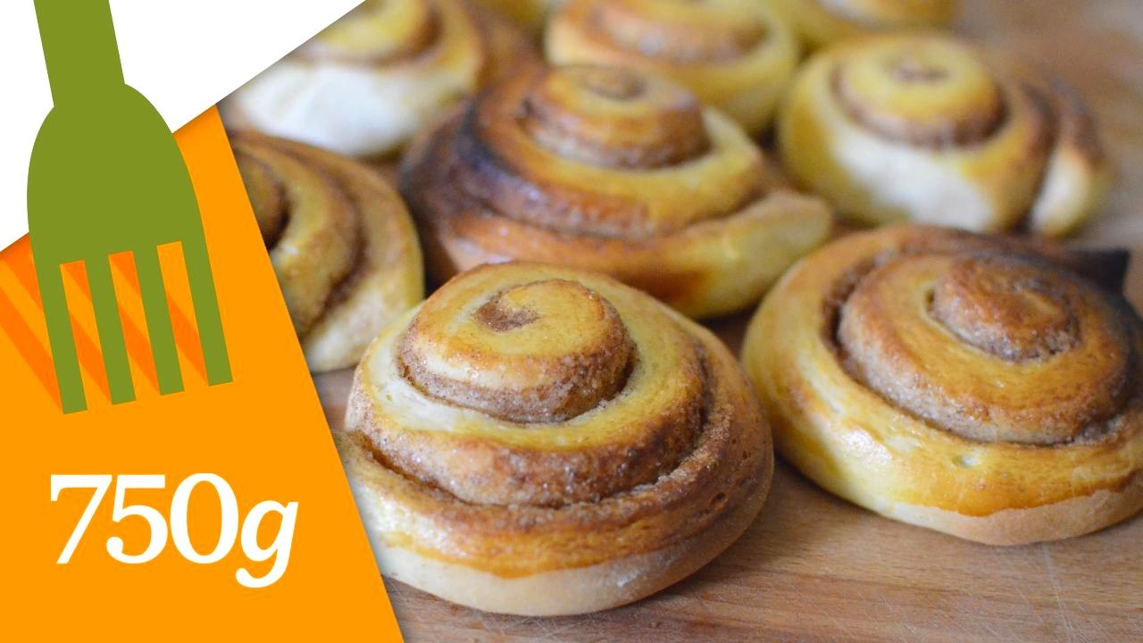 Recette de Cinnamon rolls ou Roulés à la cannelle - 750 Grammes