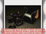 Handmade Genuine real Leather Full Camera Case bag cover for FUJIFILM X-A1 XA1 Black Bottom