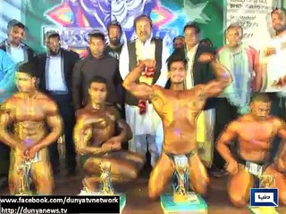 Mr Pakistan in Body Building competition