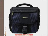 EVECASE Universal Blue DSLR Large Camera and Lens Carrying Pouch Nylon Bag/Case with Strap
