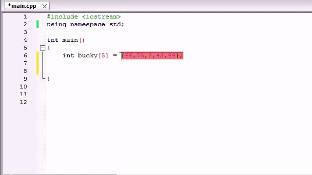Buckys C++ Programming Tutorials - 32 - Arrays
