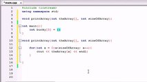 Buckys C   Programming Tutorials - 35 - Passing Arrays to Functions