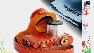 MegaGear Ever Ready Protective Leather Camera Case Bag for Samsung NX Mini 9-27mm (Brown)